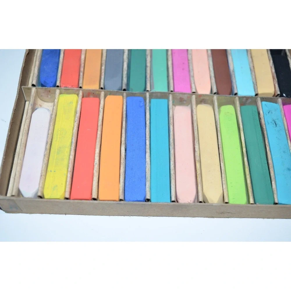 Vtg Duro Square Artist Pastels Assorted Colors Made in USA